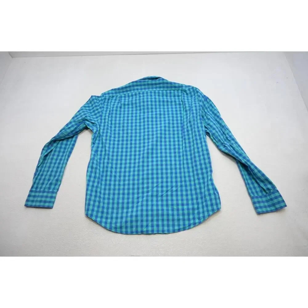J Crew‎ Slim Fit Casual Button Up Dress Shirt Plaid Long Sleeve Mens Size XL